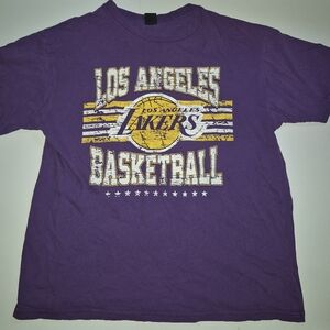 Purple Los Angeles Lakers Basketball Mens T-Shirt